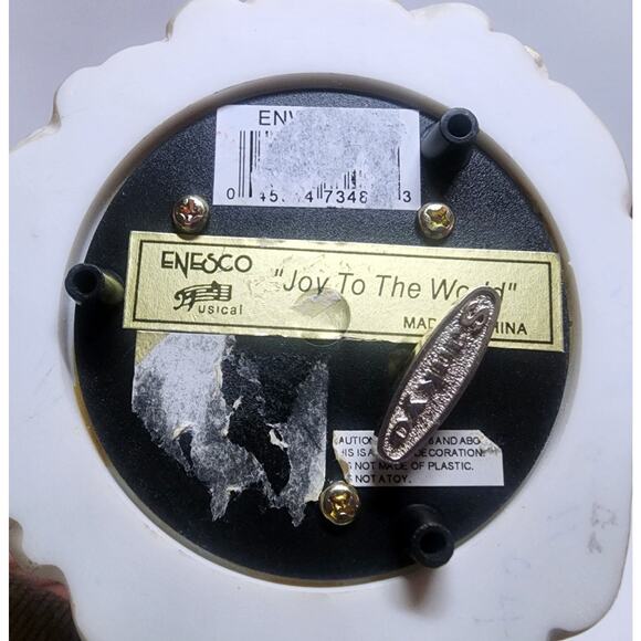 Precious Moments Snowglobe Peace on Earth 2003 Plays Joy to the World Works - Picture 4 of 14